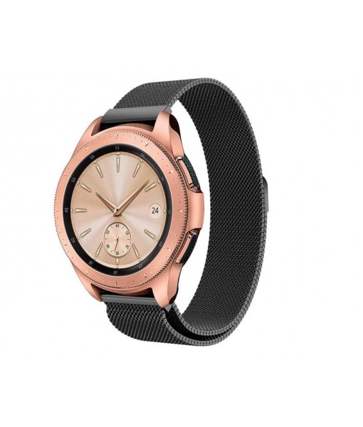 Curea Ceas Tech Compatibila Cu Samsung Galaxy Watch, 46mm , Milaneseband-negru